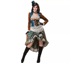 Steampunk Kostüm mit Hut für Damen