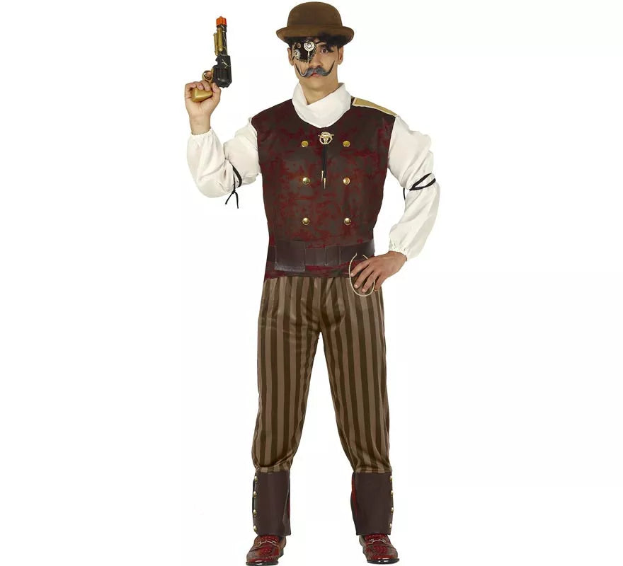 Translation missing: de.Disfraz de Steampunk Granate para hombre