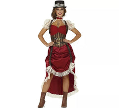 Steampunk Granat Kostüm für Damen