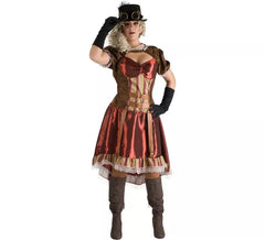 Steampunk Granat Kostüm für Damen