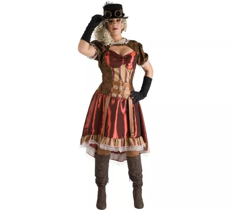 Translation missing: de.Disfraz de Steampunk Granate para mujer