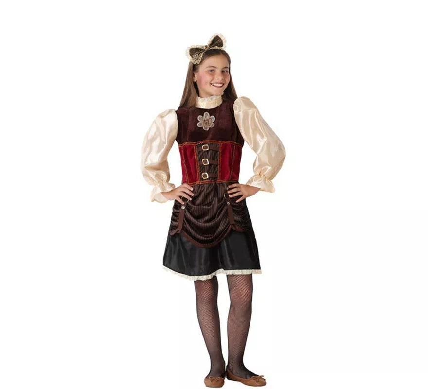 Translation missing: de.Disfraz de Steampunk para niña