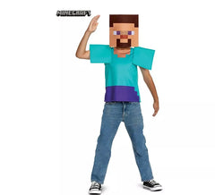 Minecraft Kostüm mit Maske für Kinder