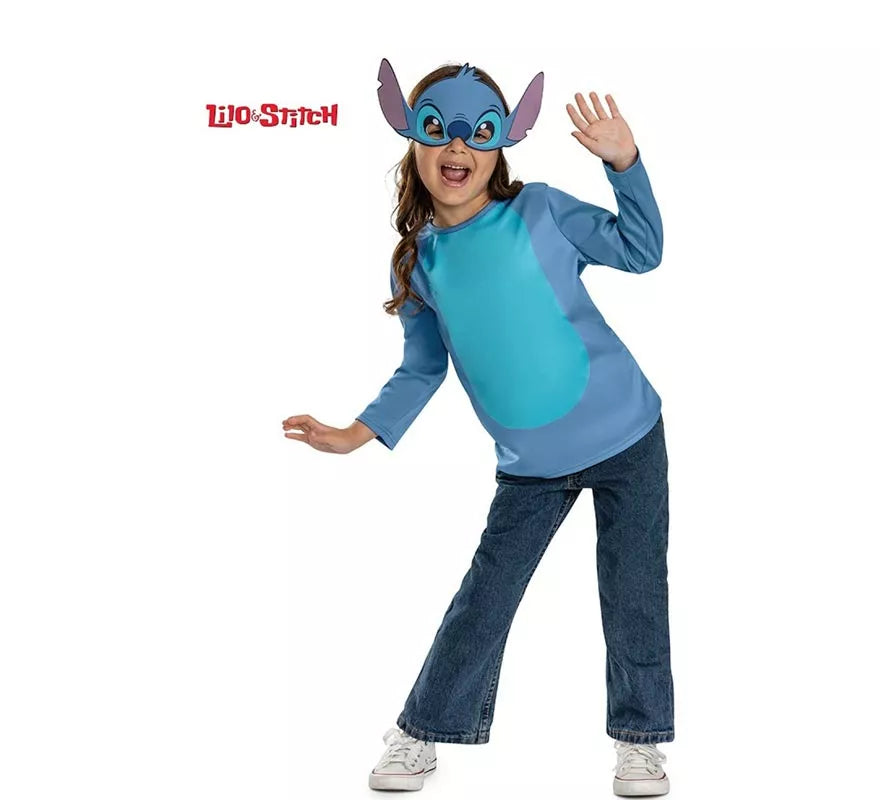 Translation missing: de.Disfraz de Stitch básico con máscara para niña