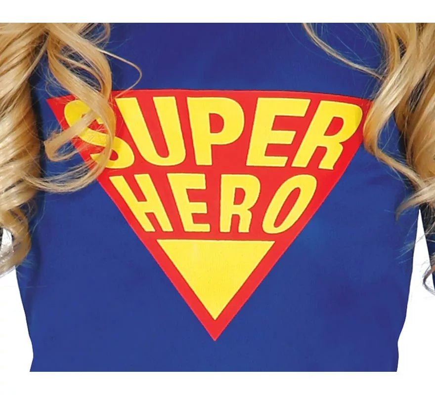 Translation missing: de.Disfraz de Súper Heroína Azul y Rojo con tutú para niña