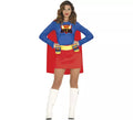 Disfraz de Super Heroína con bebidas para mujer