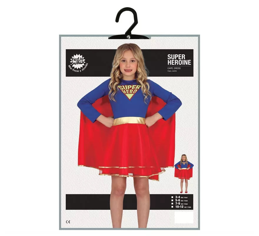 Translation missing: de.Disfraz de Super Heroína con falda para niña