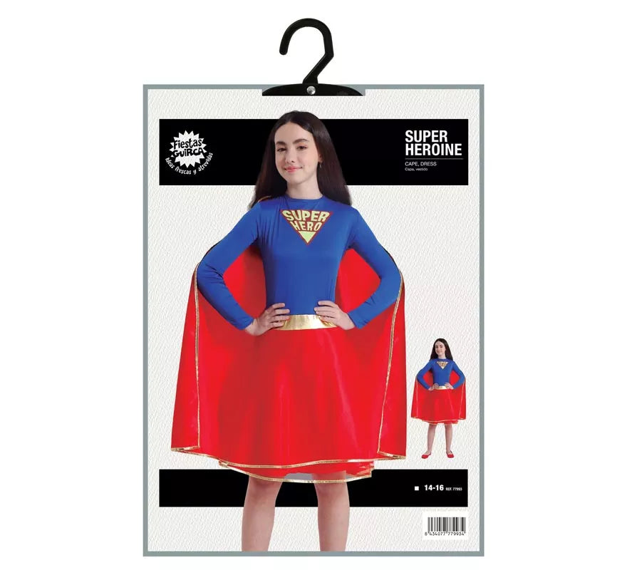 Translation missing: de.Disfraz de Super Heroína Criptoniana para adolescente