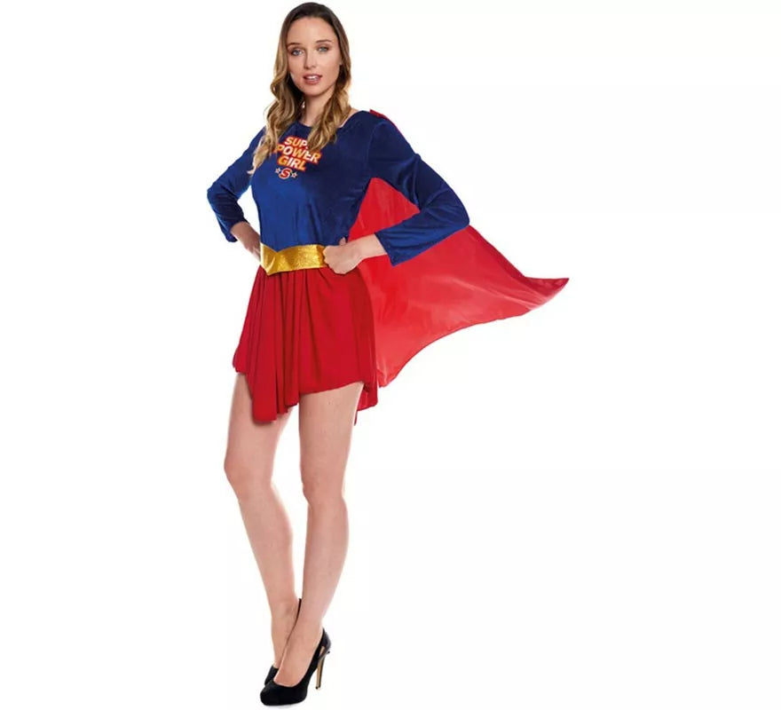 Translation missing: de.Disfraz de Super Heroína Kriptoniana para mujer