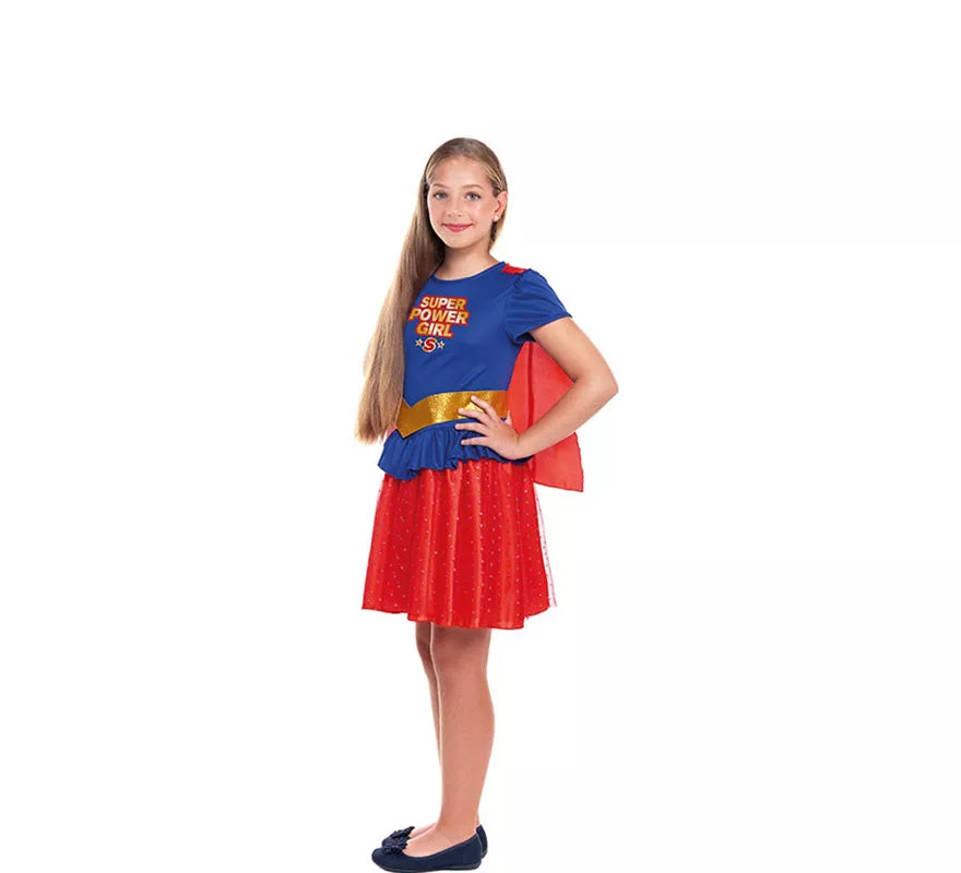 Translation missing: de.Disfraz de Super Heroína Kriptoniana para niña