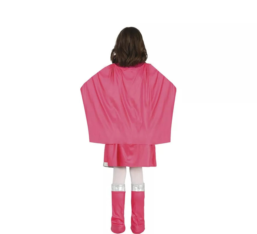 Translation missing: de.Disfraz de Super Heroína Rosa para niña