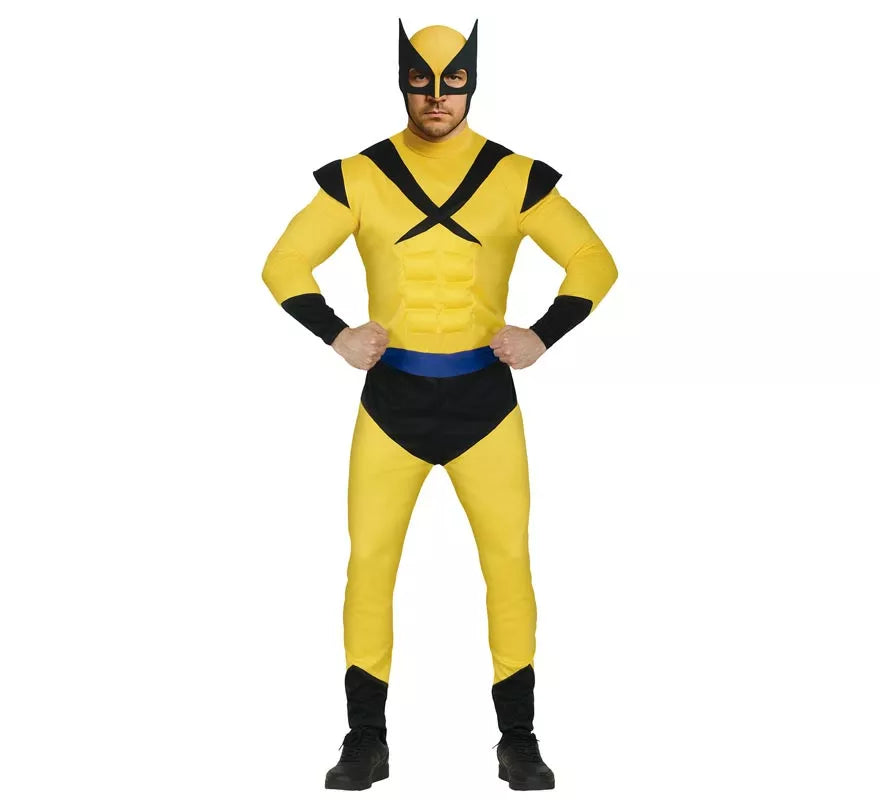 Translation missing: de.Disfraz de Súper Lobo amarillo para hombre