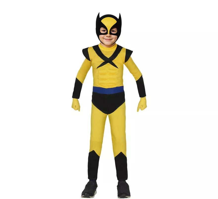 Translation missing: de.Disfraz de Súper Lobo amarillo para niño