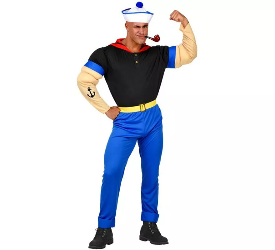 Translation missing: de.Disfraz de Súper Marinero Forzudo para hombre