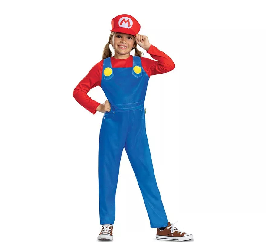 Translation missing: de.Disfraz de Super Mario con gorro para niños