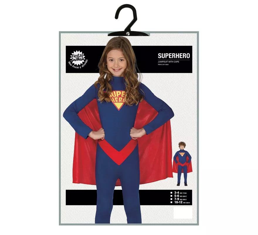 Disfraz de Superhéroe Azul para niños