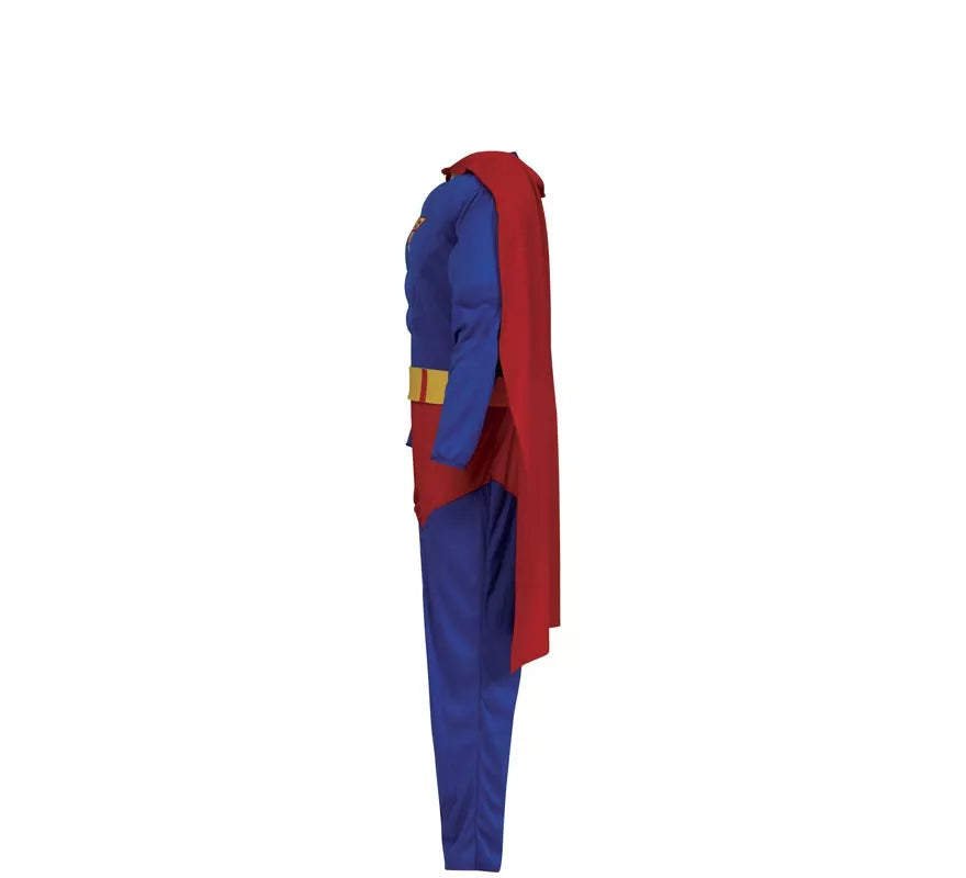 Translation missing: de.Disfraz de Superhéroe azul y rojo musculoso para niño