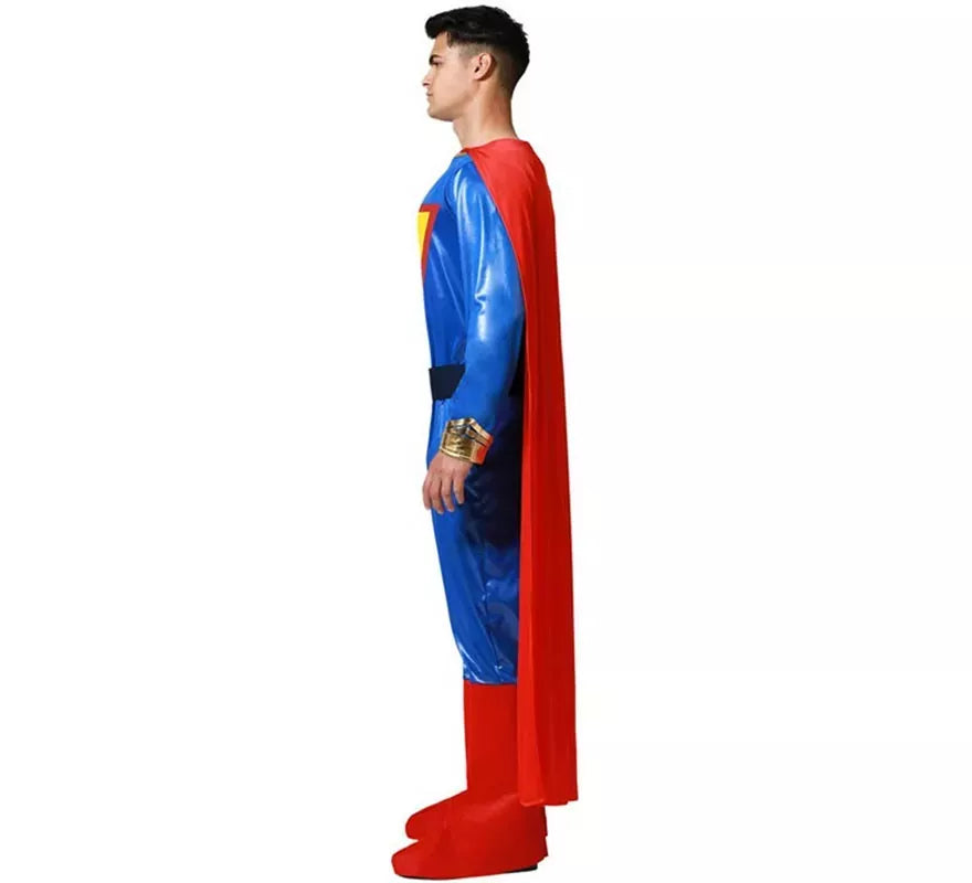 Translation missing: de.Disfraz de Súperheroe azul y rojo para hombre