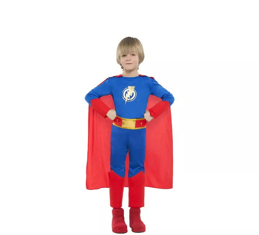 Translation missing: de.Disfraz de Superhéroe azul y rojo para niño
