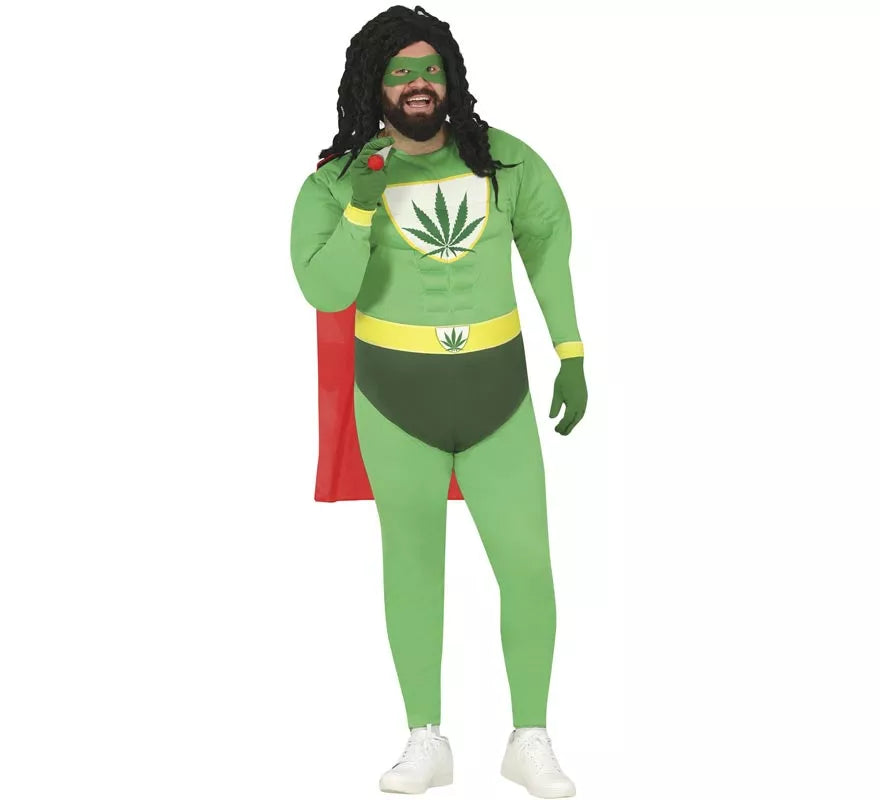 Translation missing: de.Disfraz de Superhéroe Marihuana para hombre
