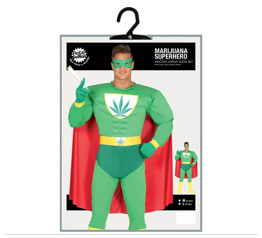 Translation missing: de.Disfraz de Superhéroe Marihuana para hombre