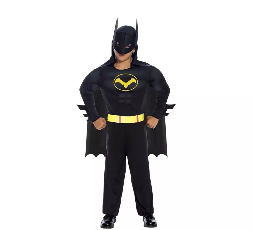 Translation missing: de.Disfraz de Superhéroe Oscuro musculoso para niño