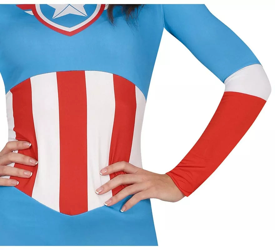 Translation missing: de.Disfraz de Superheroína Capitana Azul para mujer