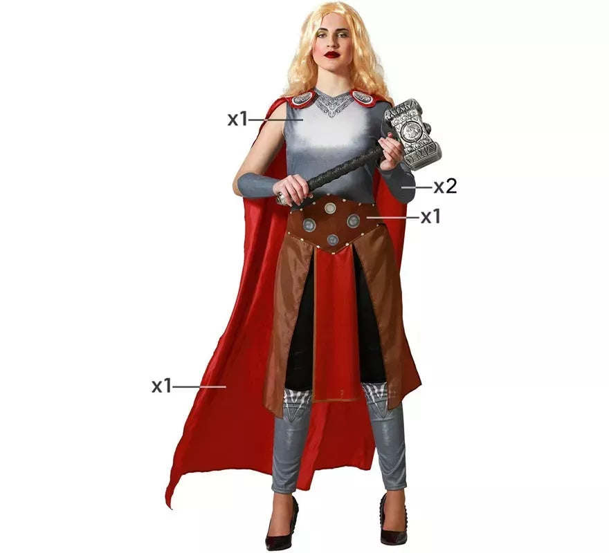 Translation missing: de.Disfraz de Superheroína Nordica para mujer