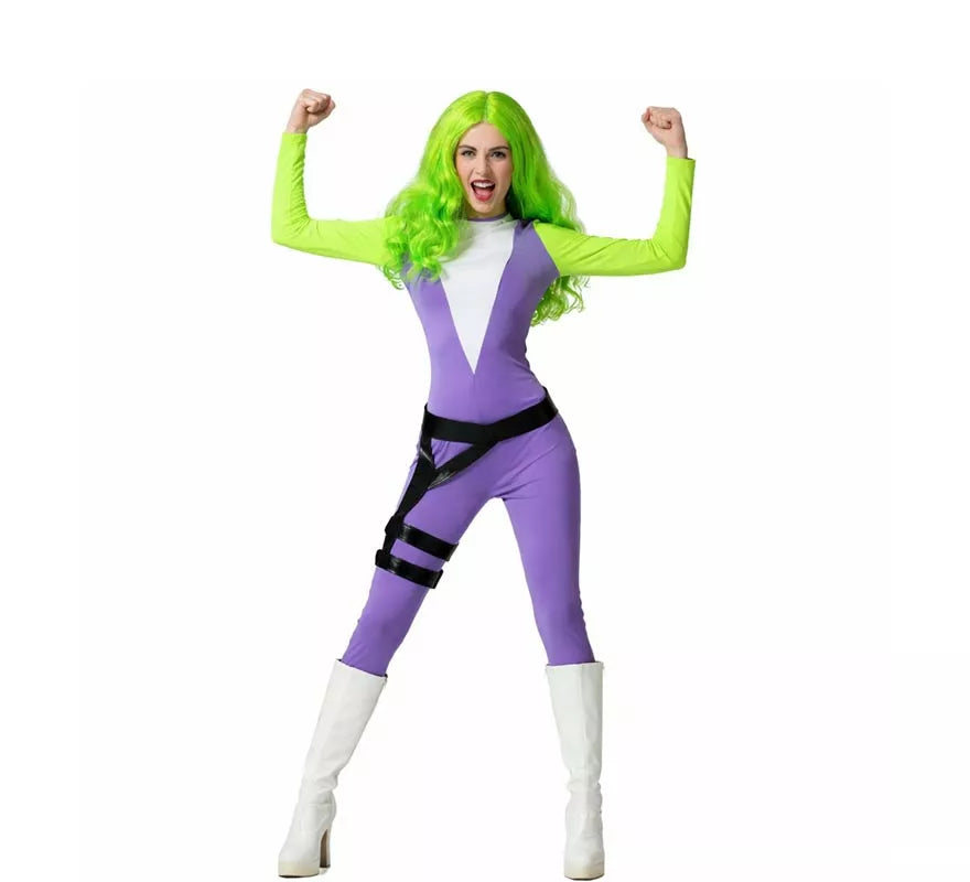 Translation missing: de.Disfraz de Superheroína verde para mujer