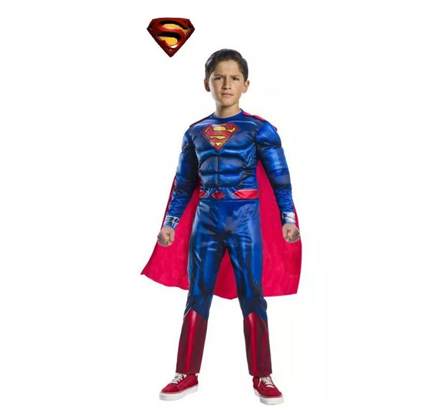 Translation missing: de.Disfraz de Superman Black Line Deluxe para niño