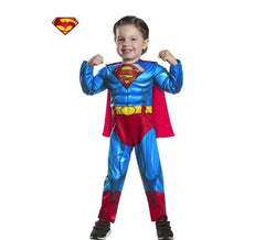 Muskulöses Superman Black Line Vorschulkostüm für Jungen