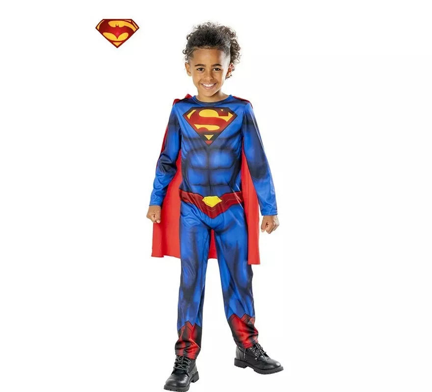 Translation missing: de.Disfraz de Superman Green Col en caja para niño