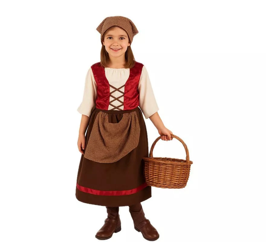 Translation missing: de.Disfraz de Tabernera Medieval para niña