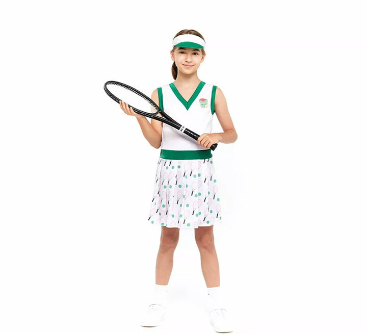 Disfraz de Tenista Retro para niña