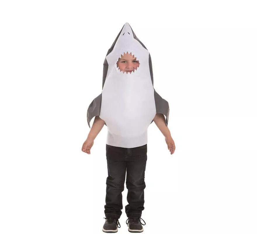 Translation missing: de.Disfraz de Tiburón Gris para niños
