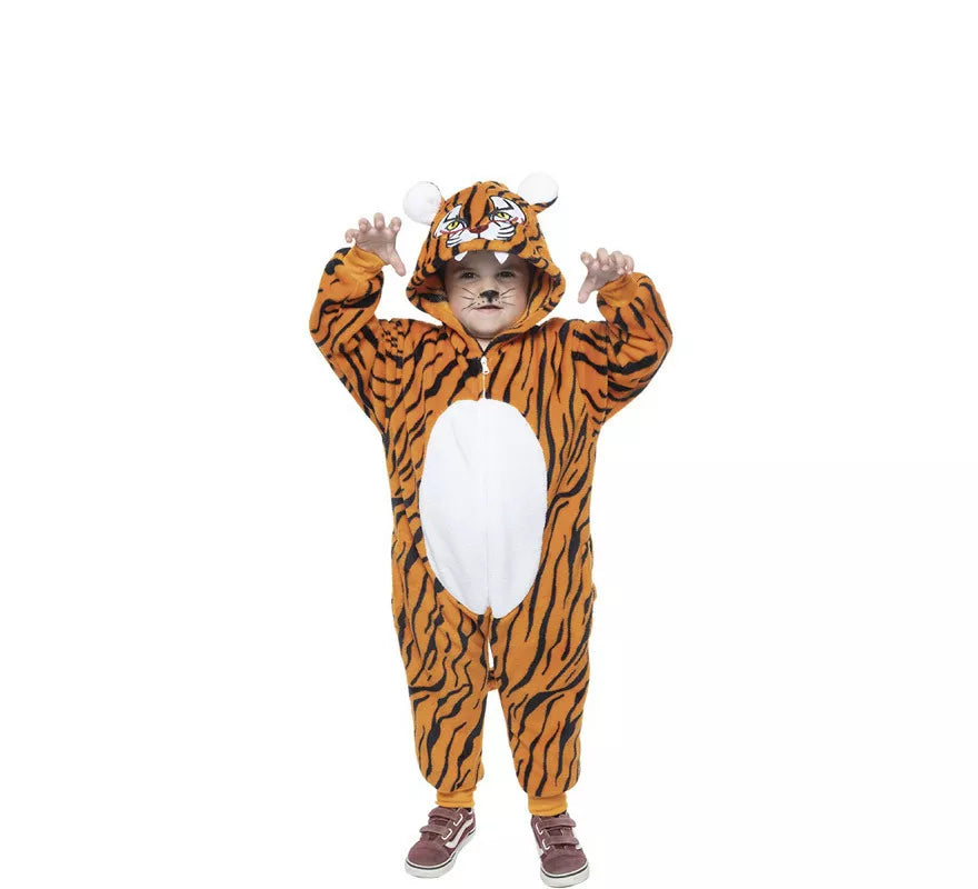 Translation missing: de.Disfraz de Tigre con capucha y orejas para niño