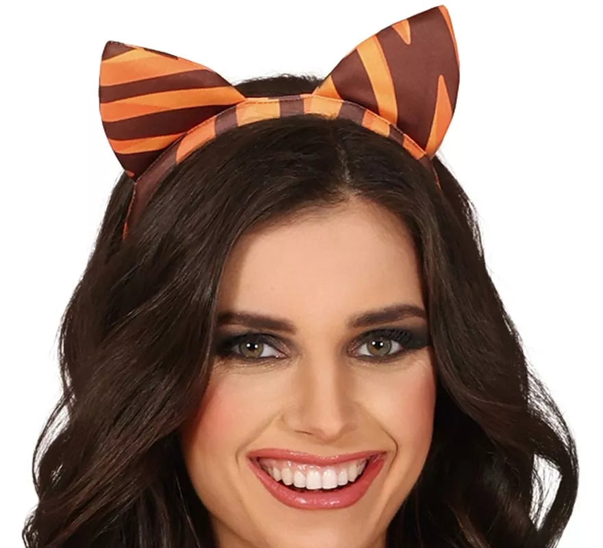 Translation missing: de.Disfraz de Tigre con diadema y cola para mujer