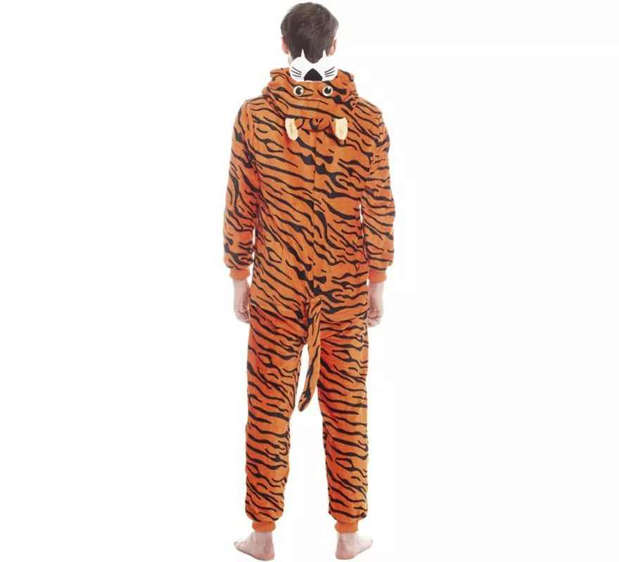 Disfraz de Tigre Naranja con Rayas para adultos