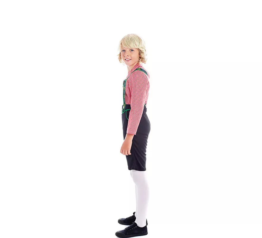 Translation missing: de.Disfraz de Tirolés con Pantalones Negros para niño