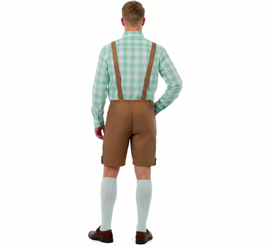 Translation missing: de.Disfraz de Tirolés marrón para hombre