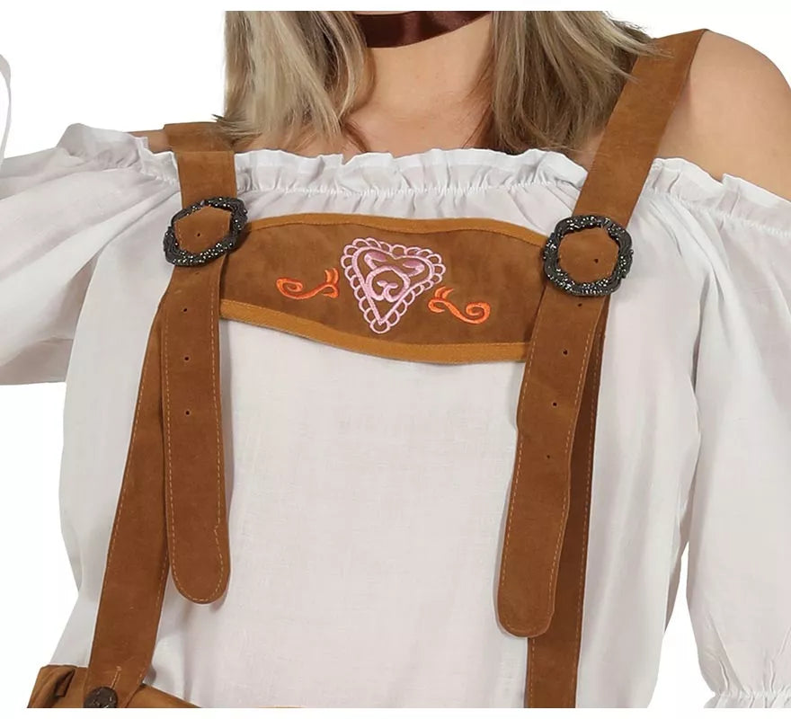 Translation missing: de.Disfraz de Tirolesa marrón para mujer