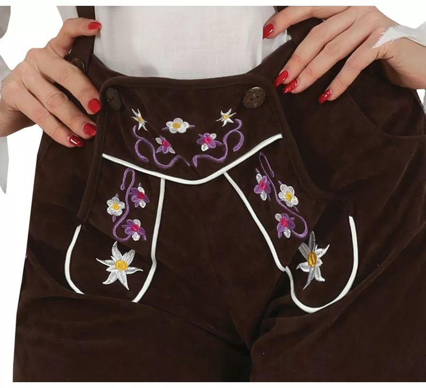 Disfraz de Tirolesa oscuro para mujer