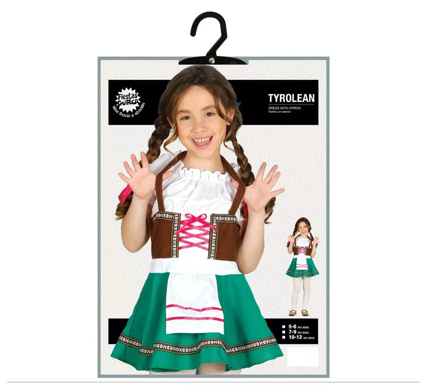 Disfraz de Tirolesa para niña