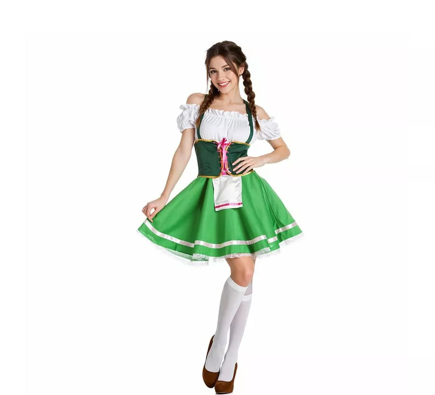 Translation missing: de.Disfraz de Tirolesa Verde para mujer