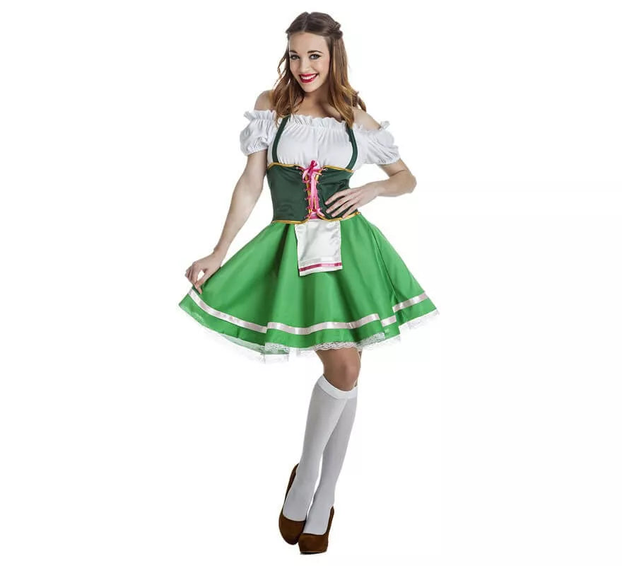 Translation missing: de.Disfraz de Tirolesa Verde para mujer