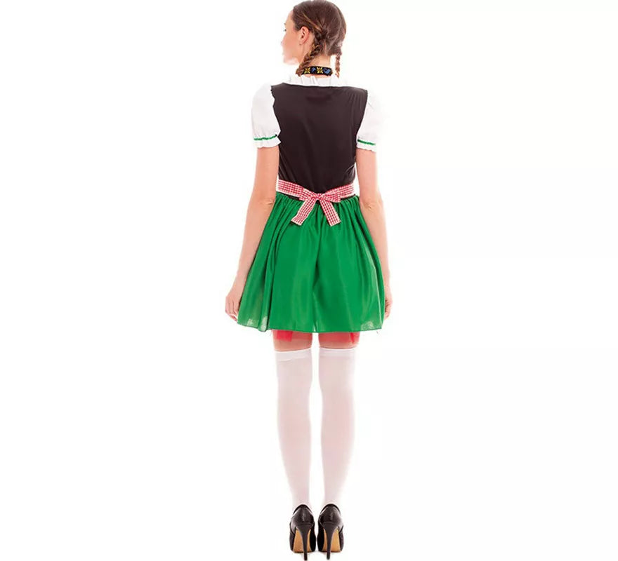Translation missing: de.Disfraz de Tirolesa Verde y Negro para mujer