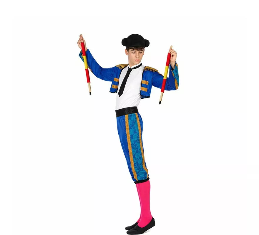 Translation missing: de.Disfraz de Torero Azul para Hombre