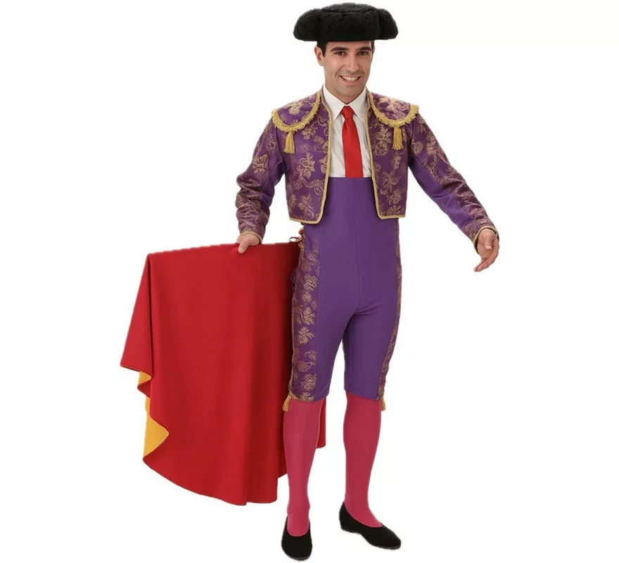 Translation missing: de.Disfraz de Torero Morado para hombre