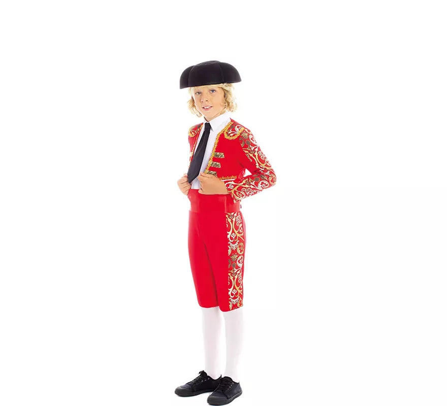 Translation missing: de.Disfraz de Torero rojo Español para niño