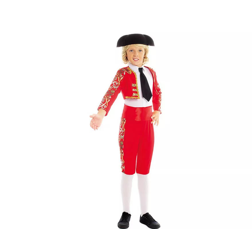 Translation missing: de.Disfraz de Torero rojo Español para niño